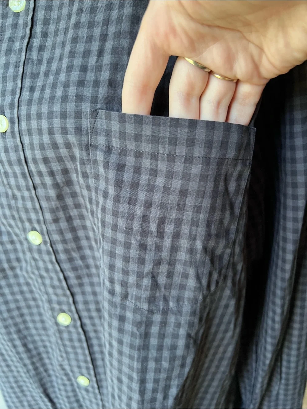 NWT men’s J. Crew plaid button down long sleeve cotton size XL.